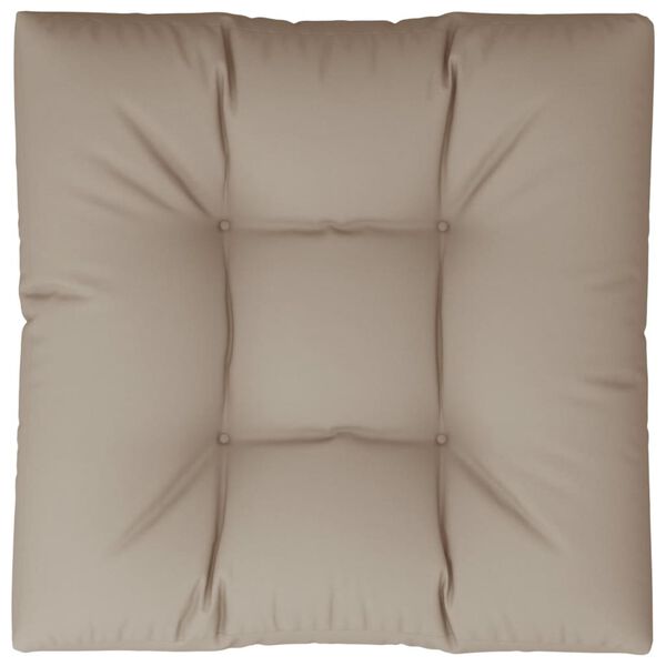 vidaXL Pallet Cushion Taupe 80x80x12 cm Fabric