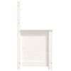 vidaXL Bench White 80x41x77 cm Solid Wood Pine