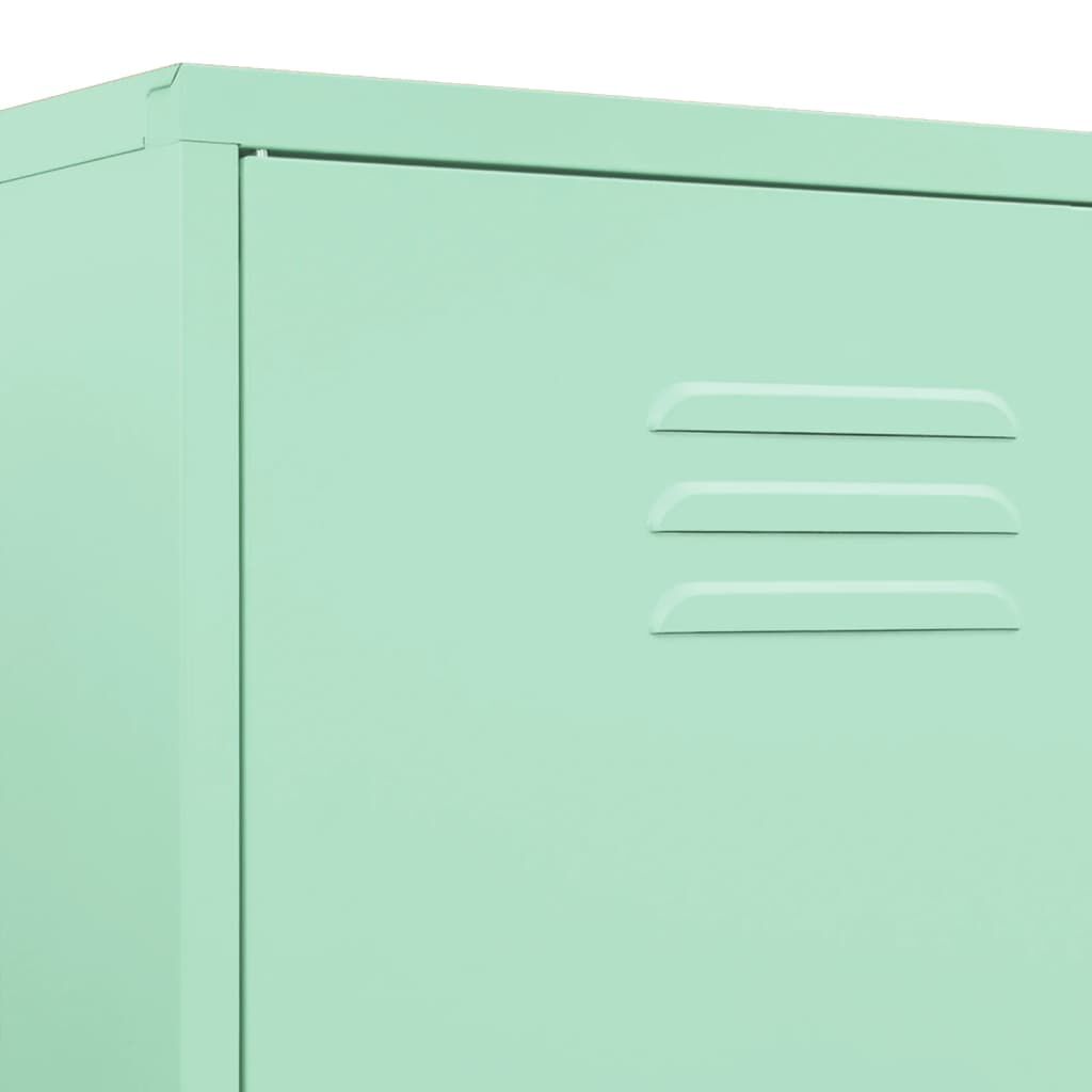 vidaXL Wardrobe Mint 90x50x180 cm Steel