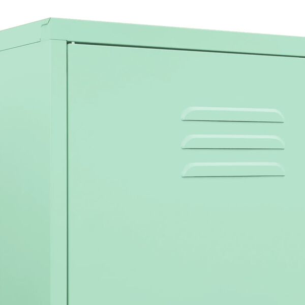 vidaXL Wardrobe Mint 90x50x180 cm Steel
