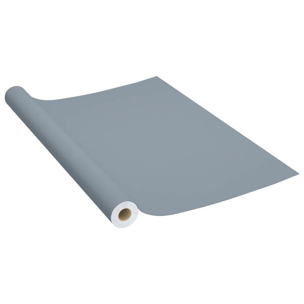 vidaXL Self-adhesive Furniture Film Grey 500x90 cm PVC