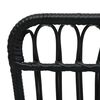 vidaXL Garden Chair Poly Rattan Black