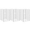 vidaXL Gabion Raised Beds 3 pcs 30x30x50 cm Iron