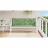 vidaXL Garden Bench Cushions 2pcs Leaf Pattern 150x50x7cm Fabric