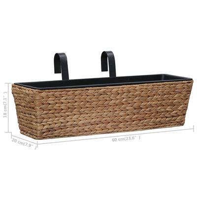 vidaXL Planters 2 pcs Water Hyacinth