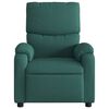 vidaXL Massage Recliner Chair Dark Green Fabric