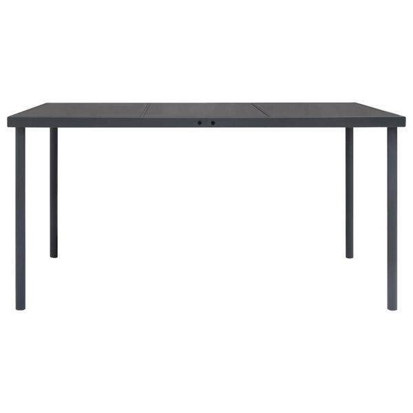 vidaXL 7 Piece Outdoor Dining Set Steel
