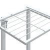 vidaXL Flower Stand 94.5x25x89 cm White Iron