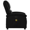 vidaXL Massage Recliner Chair Black Faux Leather