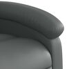 vidaXL Stand up Recliner Chair Grey Faux Leather
