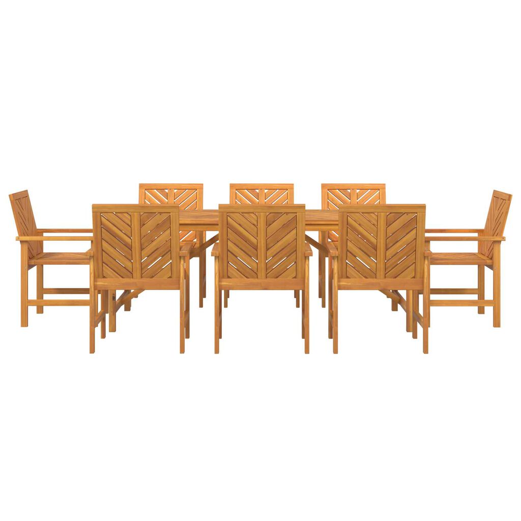 vidaXL 7 Piece Garden Dining Set Solid Wood Acacia