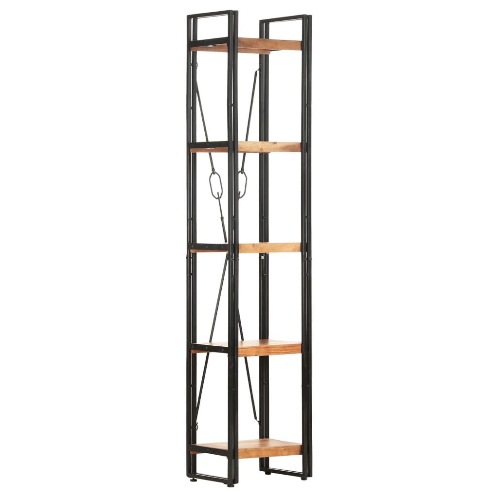 vidaXL 5-Tier Bookcase 40x30x180 cm Solid Acacia Wood