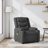 vidaXL Massage Recliner Chair Dark Grey Fabric