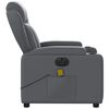 vidaXL Electric Massage Recliner Chair Grey Faux Leather