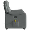 vidaXL Massage Recliner Chair Dark Grey Fabric