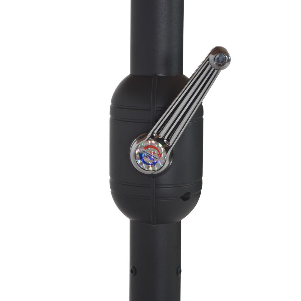 vidaXL Garden Parasol with Aluminium Pole 460x270 cm Terracotta