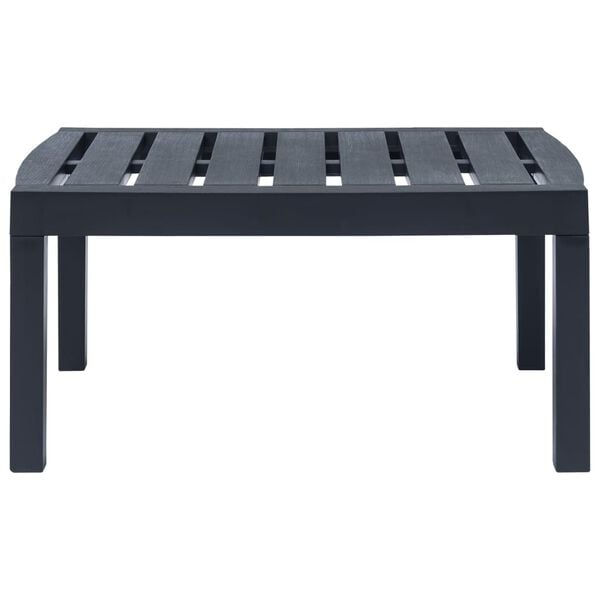 vidaXL 3 Piece Garden Lounge Set Plastic Anthracite