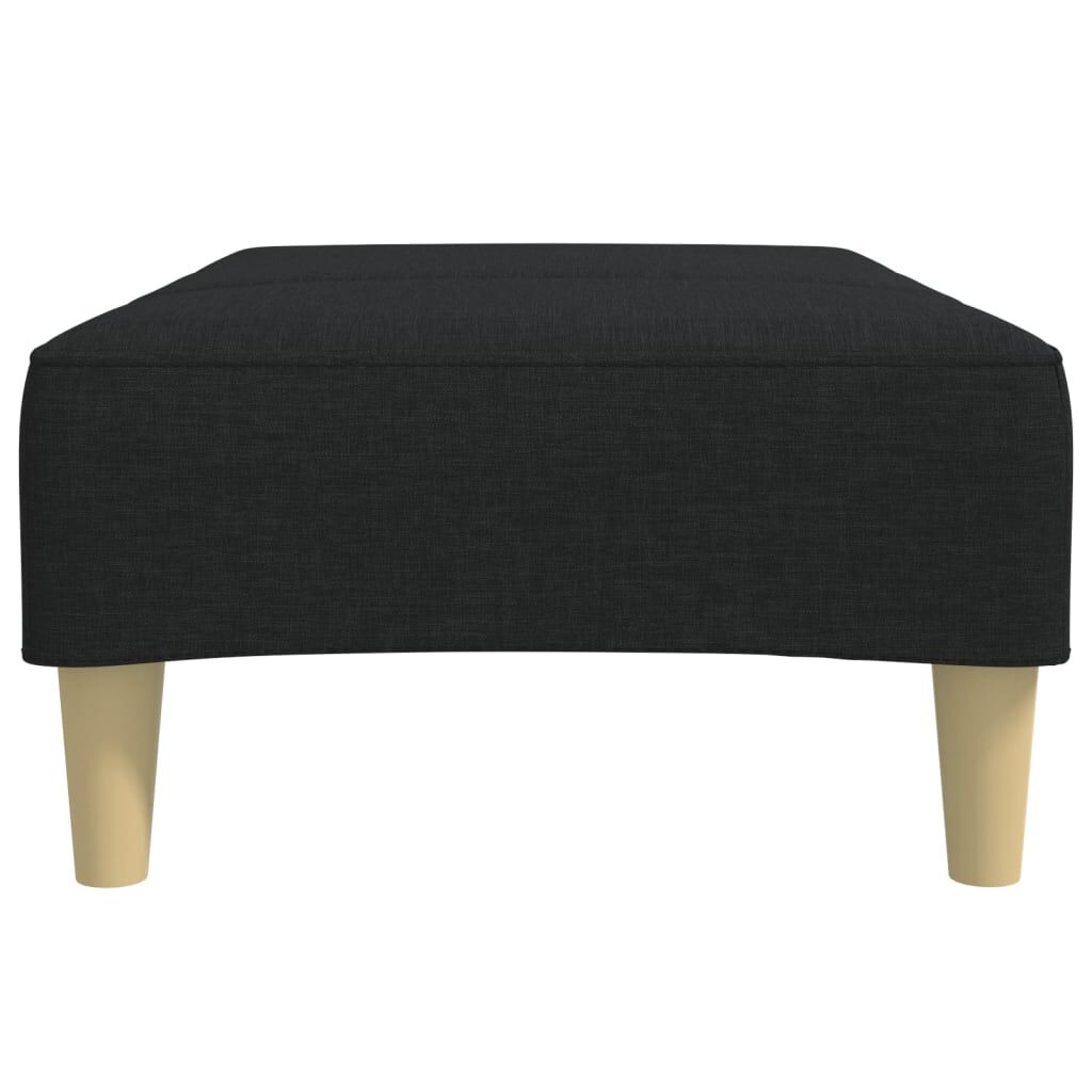 vidaXL Footstool Black 77x55x31 cm Fabric
