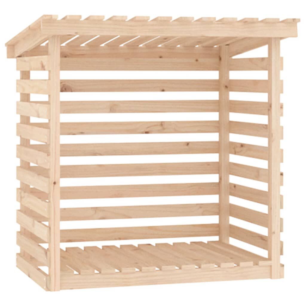 vidaXL Firewood Rack 108x73x108 cm Solid Wood Pine