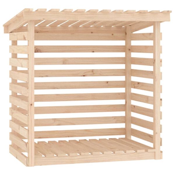 vidaXL Firewood Rack 108x73x108 cm Solid Wood Pine