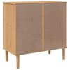 vidaXL Drawer Cabinet SENJA Rattan Look Brown 80x40x80 cm Solid Wood Pine