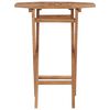 vidaXL Folding Garden Table 60x60x75 cm Solid Teak Wood