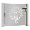 vidaXL Garden Gate 105x105 cm Corten Steel Tree Design
