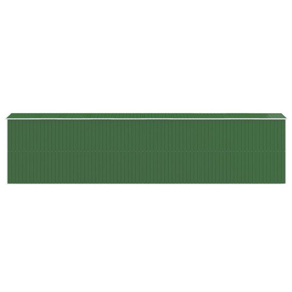 vidaXL Garden Shed Green 192x855x223 cm Galvanised Steel