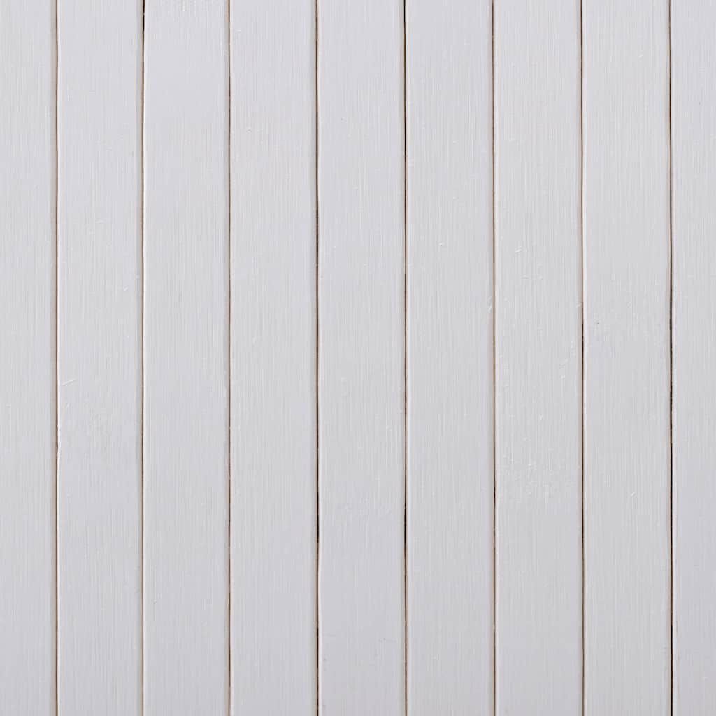 vidaXL Room Divider Bamboo White 250x165 cm