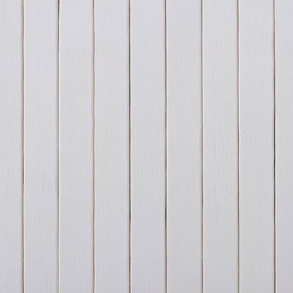 vidaXL Room Divider Bamboo White 250x165 cm