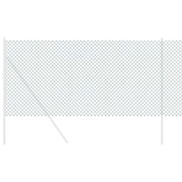 vidaXL Chain Link Fence Green 10 x 1 m Steel