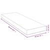 vidaXL Wall Shelf 60x20x4 cm Bamboo