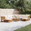 vidaXL 11 Piece Garden Lounge Set with Cushions Solid Wood Acacia