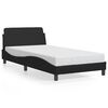 vidaXL Bed Frame "Dover" Black 100x203 cm Faux Leather