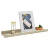 vidaXL Wall Shelves 4 pcs White and Sonoma Oak 40x9x3 cm