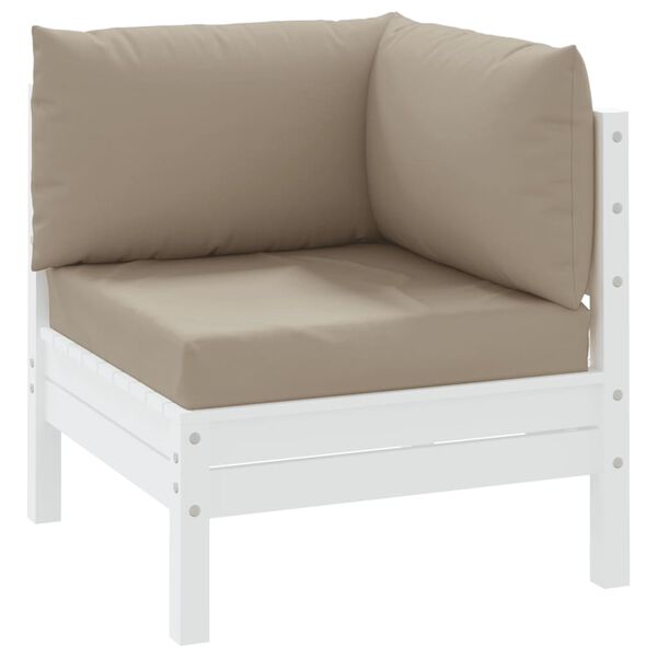 vidaXL Pallet Cushions 3 pcs Taupe Oxford Fabric