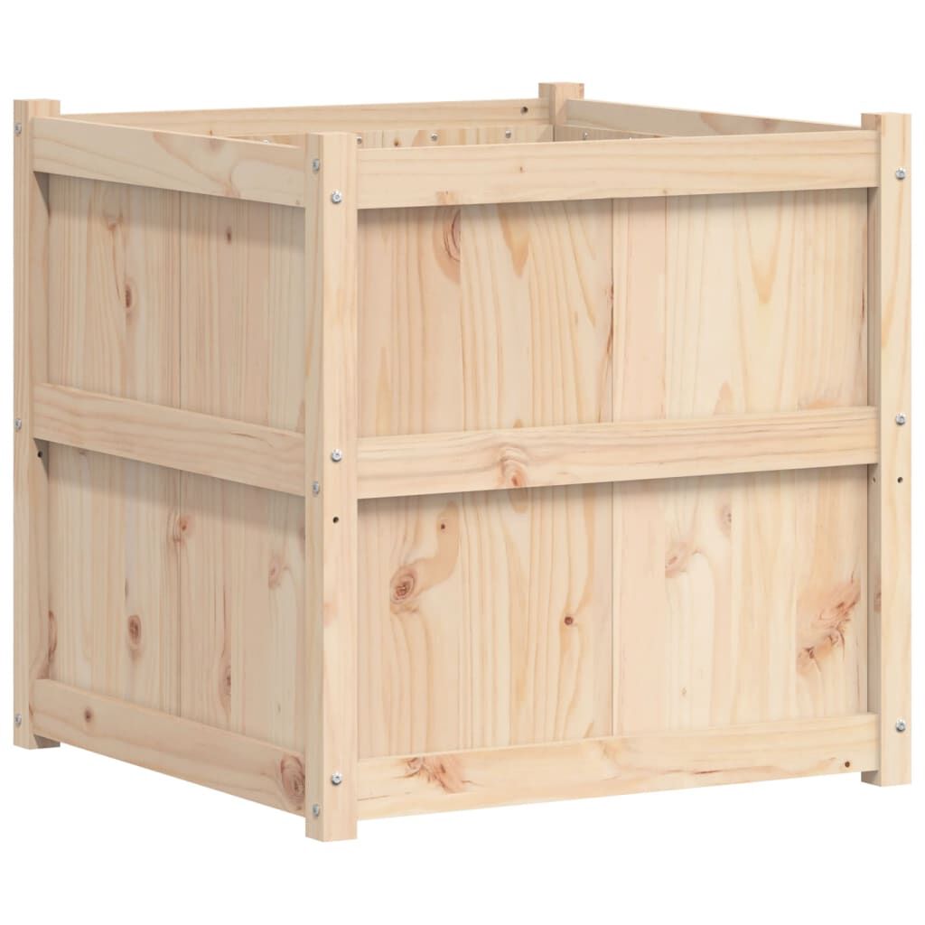 vidaXL Garden Planter 70x70x70 cm Solid Wood Pine