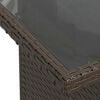 vidaXL Garden Sofa Set with Cushion 6 pcs Brown Poly rattan