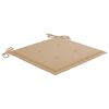 vidaXL Garden Chairs 2 pcs with Cushions Solid Teak Wood