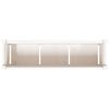 vidaXL Garden Planter with Legs White 110x31x70 cm Solid Wood Pine