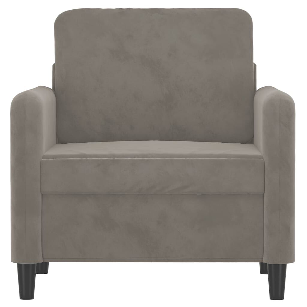 vidaXL Sofa Chair Dark Grey 60 cm Velvet