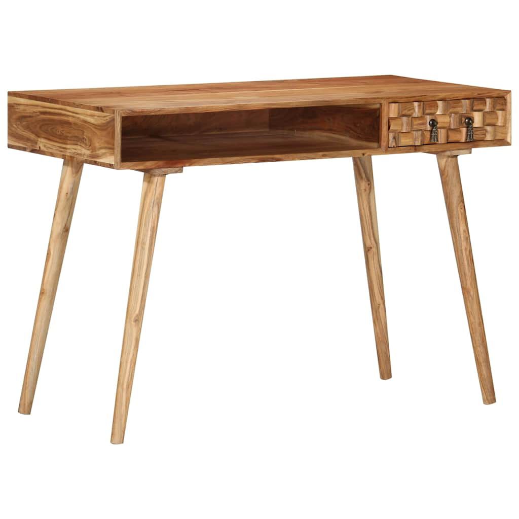 vidaXL Writing Desk 110x50x76 cm Solid Wood Acacia