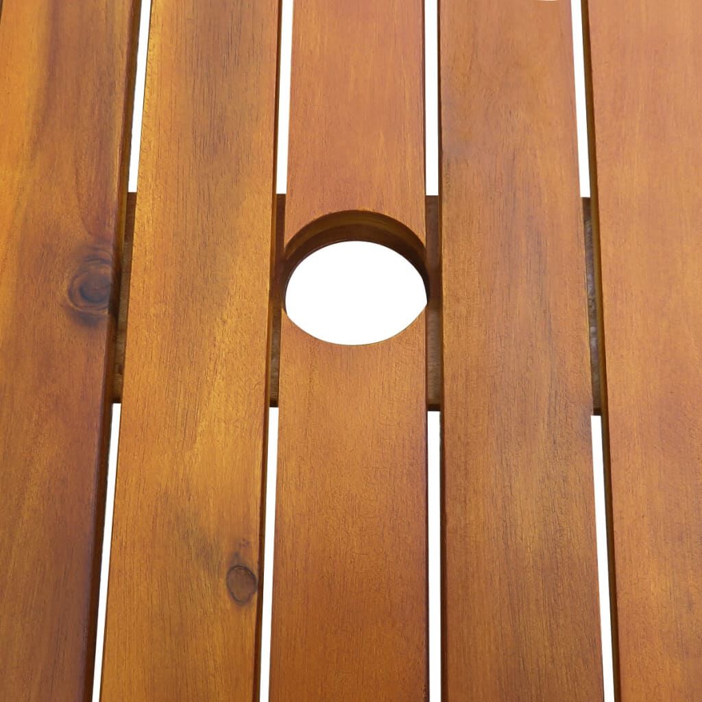 vidaXL 7 Piece Outdoor Dining Set Solid Acacia Wood