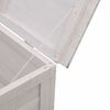 vidaXL Garden Storage Box White 50x49x56.5 cm Solid Wood Fir
