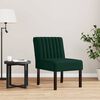 vidaXL Slipper Chair Dark Green Velvet