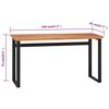 vidaXL Desk 120x45x75 cm Solid Wood Teak