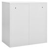 vidaXL Locker Cabinet Light Grey and Green 90x45x92.5 cm Steel