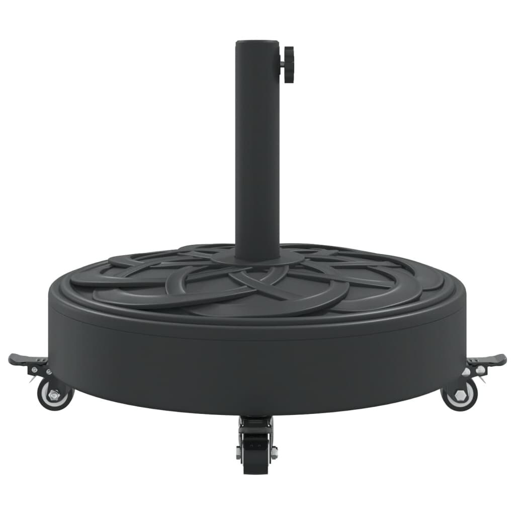 vidaXL Parasol Base with Wheels for Ø38 / 48 mm Poles 27 kg Round