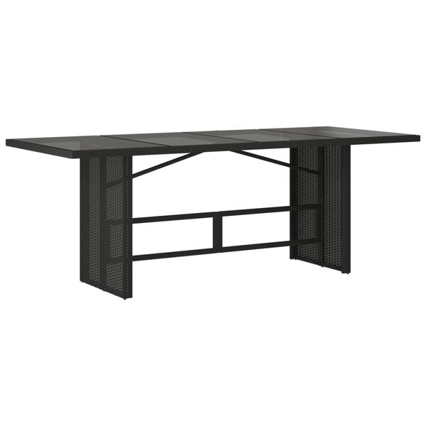 vidaXL 7 Piece Garden Dining Set with Cushions Grey Poly Rattan