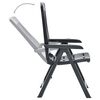 vidaXL Garden Reclining Chairs 2 pcs Plastic Anthracite